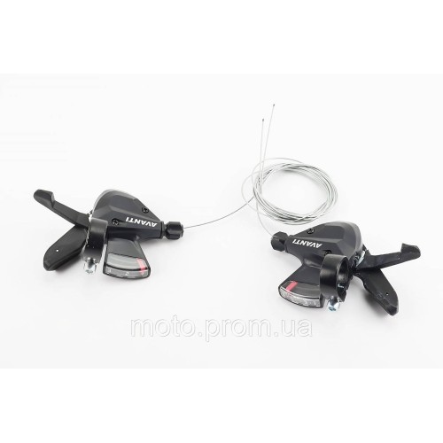Переключатели (манетка) 3x8 скоростей, чёрные SL-03
