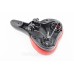 Сидіння MTB 255x170мм, чорно-червоне AFT-47