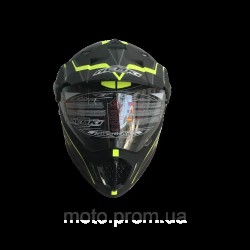 Шлем (мотард) Nenki MX-310, Matte Black Yellow (L) Шлем (мотард) Nenki MX-310, Matte Black Yellow (L)