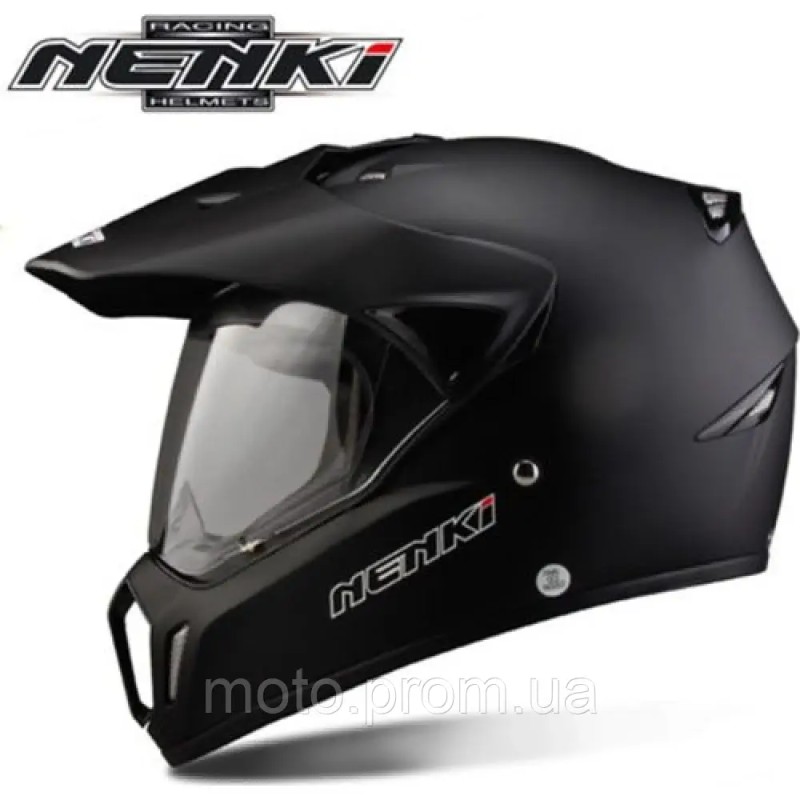 Шлем (мотард) Nenki MX-310, Matte Black (L)
