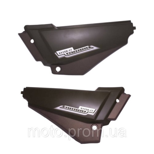 Пластик боковой центр., (л+п) черный мат Shineray XY150GY-17