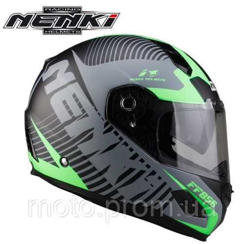 Шолом (інтеграл) Nenki FF-856, Matte Grey Green (M)