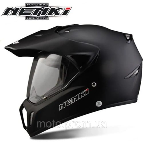 Шлем (мотард) Nenki MX-310, Matte Black (M)