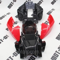 Обтічник фари (комплект), червоний LF200-10W