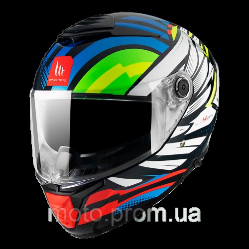 Мотошолом MT THUNDER 4 SV Drax B7 Gloss Blue M