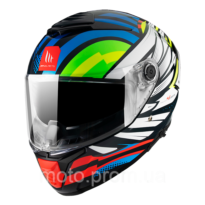 Мотошолом MT THUNDER 4 SV Drax B7 Gloss Blue M