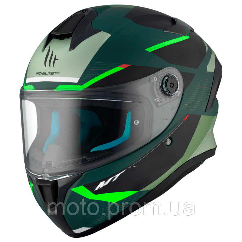 Мотошолом MT Targo S KAY C6 Matt Green ECE2206 L
