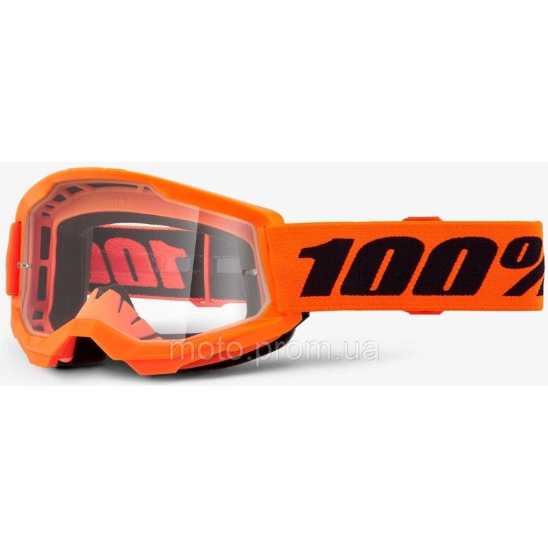 Дитячі окуляри 100% STRATA 2 Youth Neon Orange - Clear Lens, Clear Lens