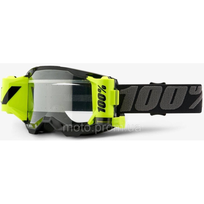 Окуляри 100% STRATA 2 FORECAST Black - Clear Lens, Roll-Off