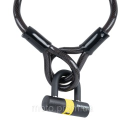Трос протиугінний Oxford Loop Lock15 Cable Lock+Mini Shackle 15mm x 2.0m Трос протиугінний Oxford Loop Lock15 Cable Lock+Mini Shackle 15mm x 2.0m