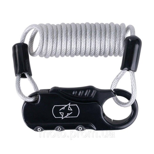 Замок для шолома з кодом Oxford Pocket Lock 2.2 x 900mm