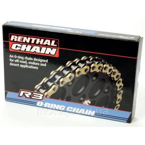 Цепь Renthal R3-3 SRS Chain 520 Gold 520-118L / SRS Ring
