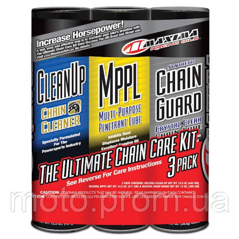 Комплект для обслуговування ланцюга Maxima Syntetic Chain Care Combo Kit