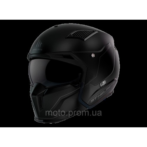Мотошолом MT STREETFIGHTER SV S Solid A1 Matt Black ECE2206 M
