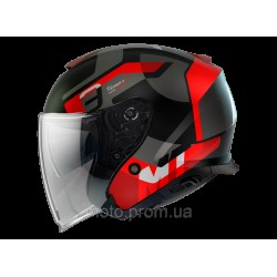 Мотошолом MT THUNDER 3 Jet Silton B5 Matt Red L