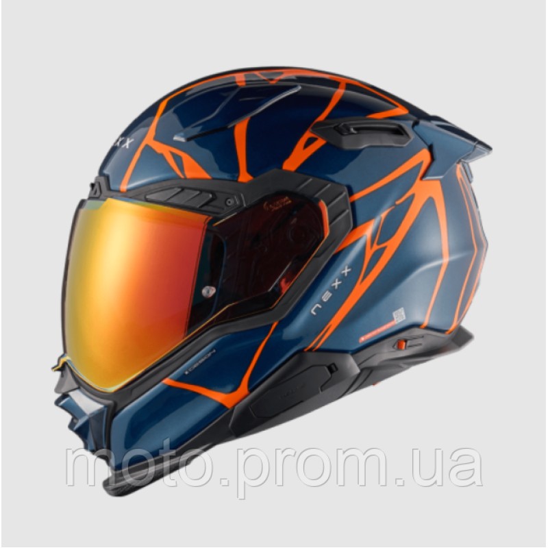 Мотошолом Nexx X.WST3 B-SIDE BLUE TEAL.ORANGE M
