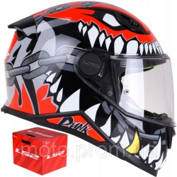 Мотошолом дитячий LS2 FF812 Kid Punk Grey Red S