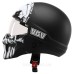 Мотошолом WM EXO Combat Skull Black White Matt M
