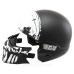 Мотошолом WM EXO Combat Skull Black White Matt M