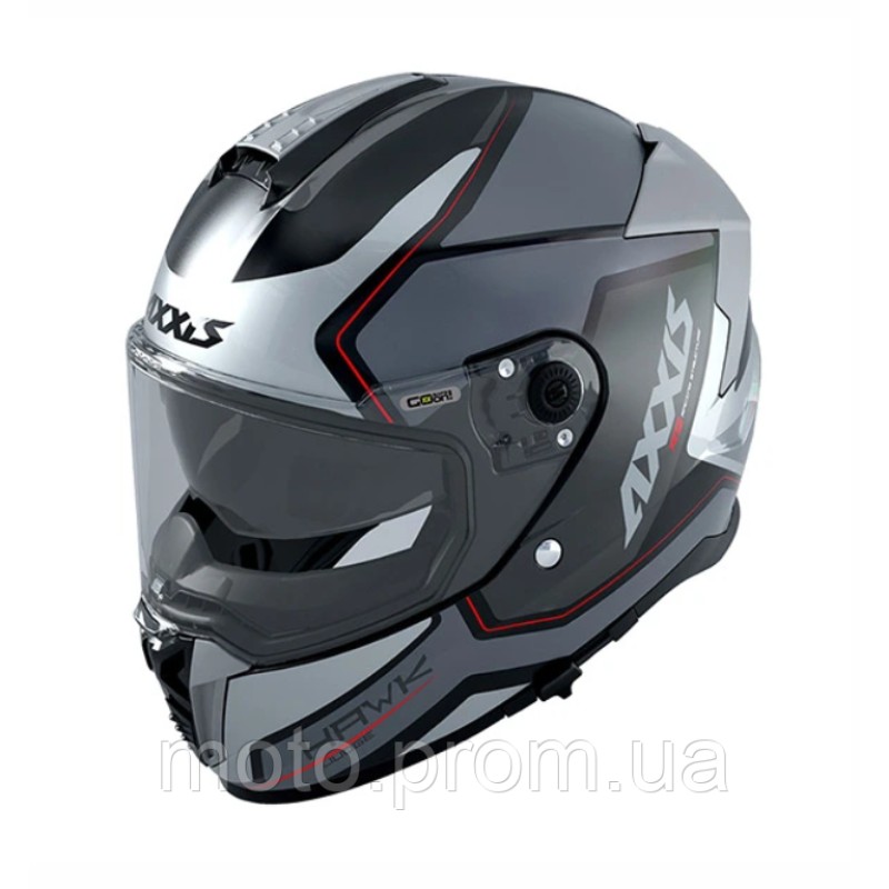 Мотошолом AXXIS HAWK SV JUDGE B2 GLOSS GRAY M