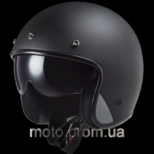 Мотошлем LS2 OF601 BOB Solid Matt Black XXL