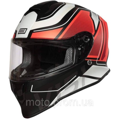 Мотошолом Origine Dinamo Galaxy Fluo Red - Black - Matt M