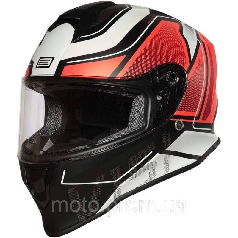 Мотошолом Origine Dinamo Galaxy Fluo Red - Black - Matt M