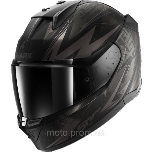 Мотошолом Shark D-Skwal 3 Blast-R Mat Black Grey M