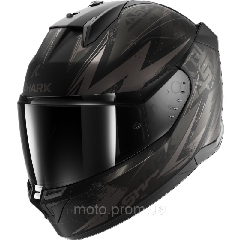 Мотошолом Shark D-Skwal 3 Blast-R Mat Black Grey M