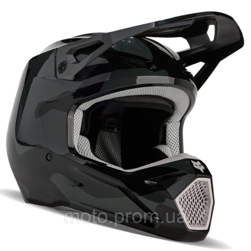 Мотошлем FOX YTH V1 BNKR HELMET Black YM
