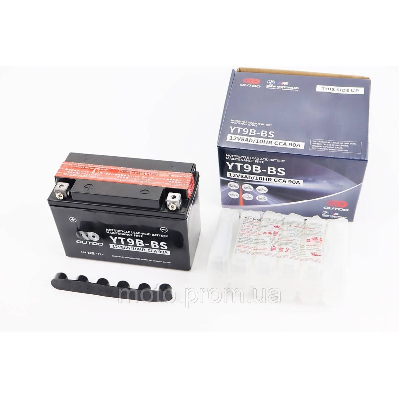 Акумулятор 12V8Ah YT9B-BS кислотний (L150*W70*H105mm)