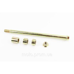 V200-F2 V250-F2 Вісь колеса заднього d17mm; L300mm + 3 втулки + гайка V200-F2 V250-F2 Вісь колеса заднього d17mm; L300mm + 3 втулки + гайка