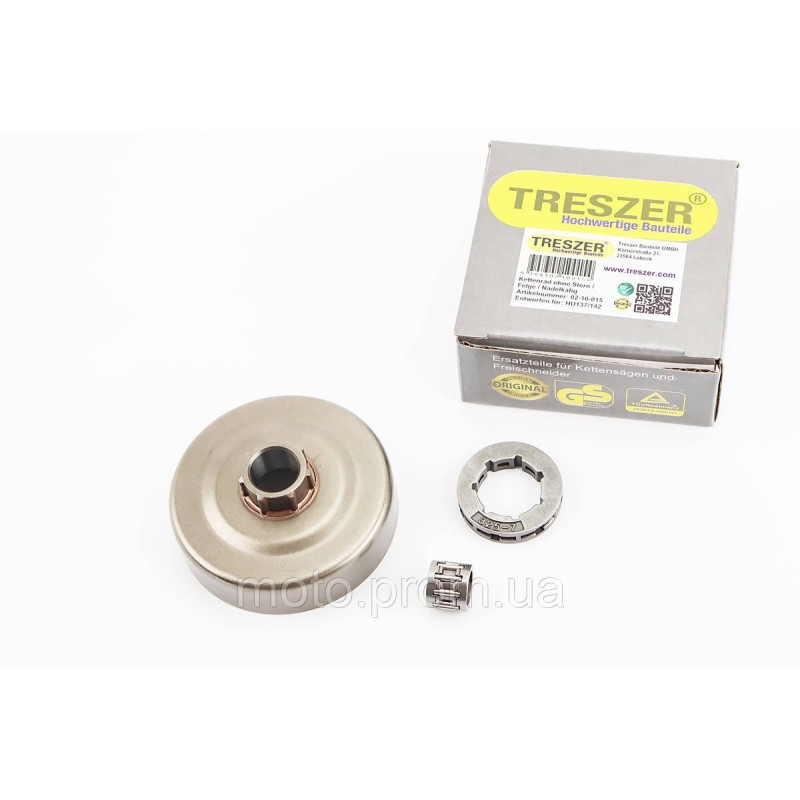 Тарелка сцепления + звезда 325-7 Husqvarna-136/137/141/142/235/240/325, Partner-365, OLEO MAC 941, JONSERED, POULAN + подшипник
