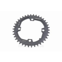 Зірка передня MTB Narrow Wide 38Т (BCD:104мм), алюмінієва, чорна Зірка передня MTB Narrow Wide 38Т (BCD:104мм), алюмінієва, чорна
