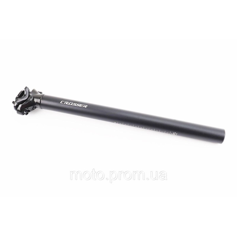 Труба сидения MTB 30,4х400мм, алюминиевая, (крепл. 2 болта), чёрная CROSSER