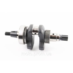 Коленвал 186F (Dшейки-40mm, H-118,0mm) под шлиц +шестерни+подшипник, запрессованный
