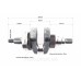 Коленвал 186F (Dшейки-40mm, H-118,0mm) под шлиц +шестерни+подшипник, запрессованный