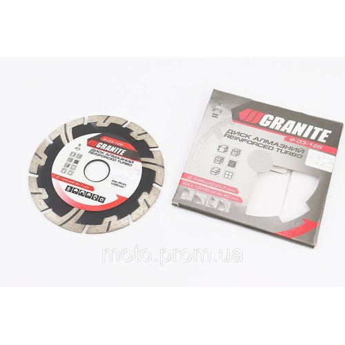 Диск алмазний 125х2,2х22,2мм TURBO REINFORCED 9-03-125