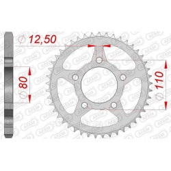 Зірка AFAM 525 Steel Chainwheel - Honda [Silver], 40z