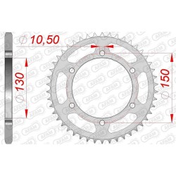 Зірка AFAM 520 Steel Chainwheel - Yamaha [Silver], 46z