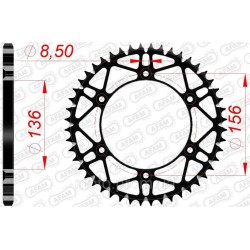 Зірка AFAM 520 SLK-Steel Chainwheel - Sherco [Black], 50z