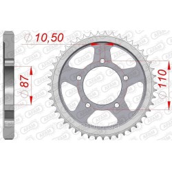 Зірка AFAM 530 Steel Chainwheel - Suzuki [Silver], 47z