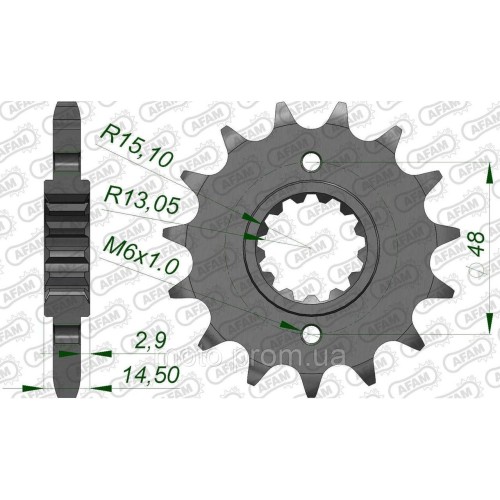 Зірка AFAM 530 Sprocket - Honda, 18z