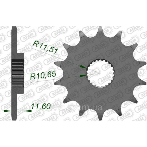 Зірка AFAM 520 Sprocket - Yamaha, 13z