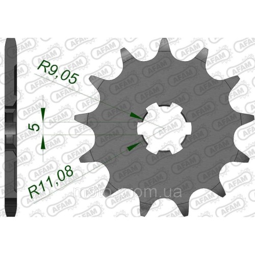 Зірка AFAM 520 Sprocket - Kawasaki, 12z