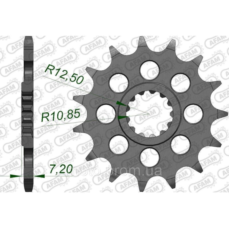 Зірка AFAM 520 Sprocket - Suzuki, 15z