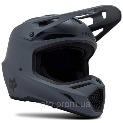 Шолом FOX V3 Helmet - SOLID [Graphite], XL