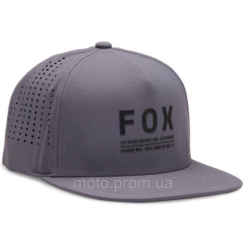 Кепка FOX TECH SnapBack Hat - NON STOP [Steel Gray], One Size