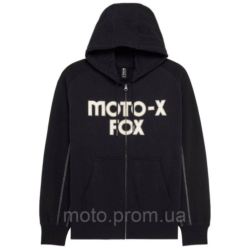 Толстовка FOX Oversize ZIp Hoodie - MOTO-X [Black], L
