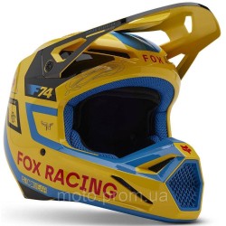 Шолом FOX V1 Helmet - RACE SPEC [Pale Yellow], S